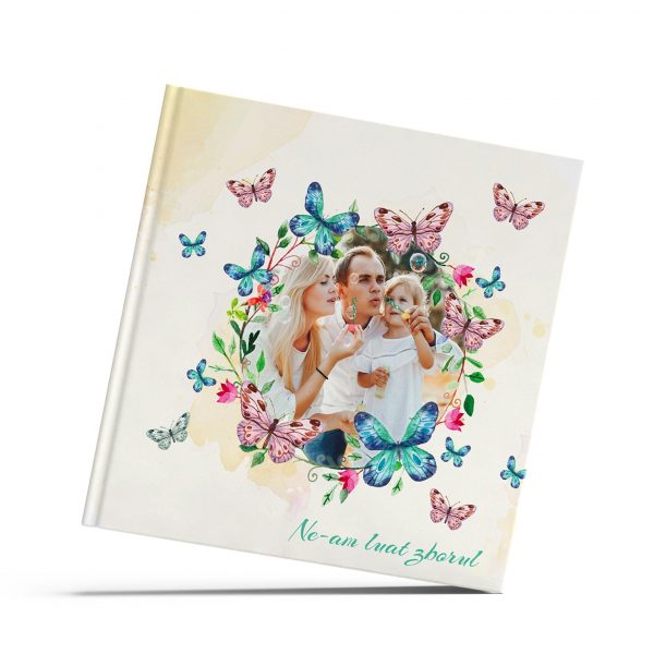 album foto carte cu poze minialbum brasov online personalizat, cu fluturi