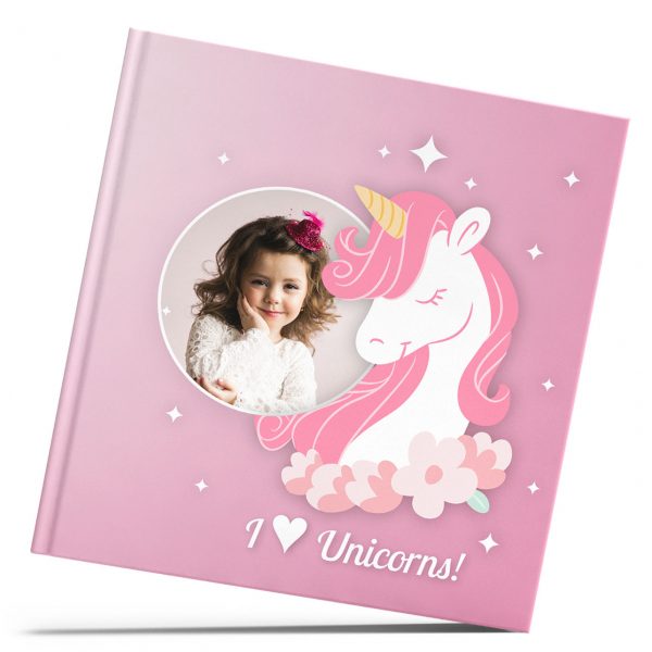 album fotocarte cu coperta unicorn  pentru fetite de la minialbum brasov